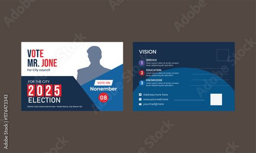  political election post card design