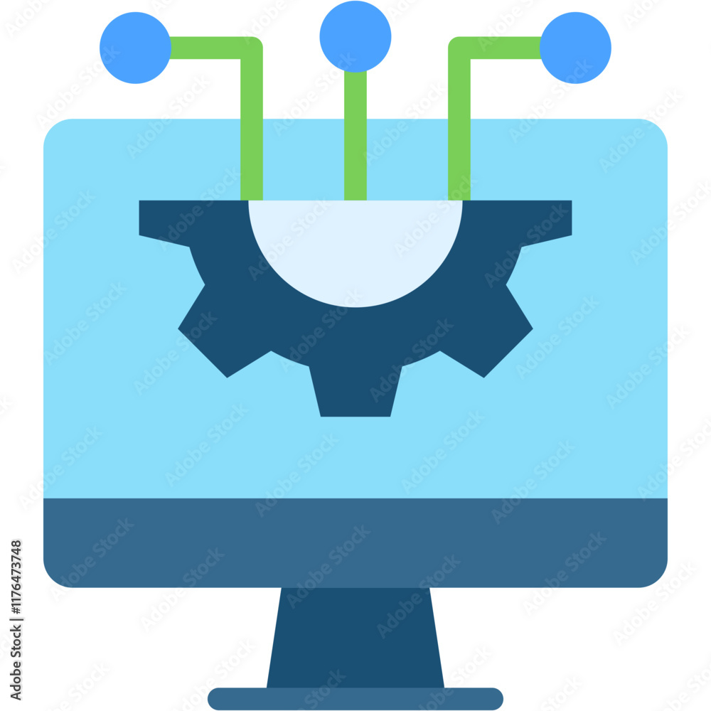 Fototapeta premium System Integration Icon