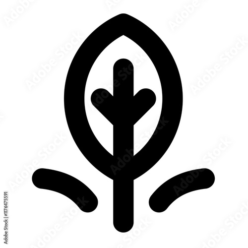 Plant Icon, Simple Line Icon