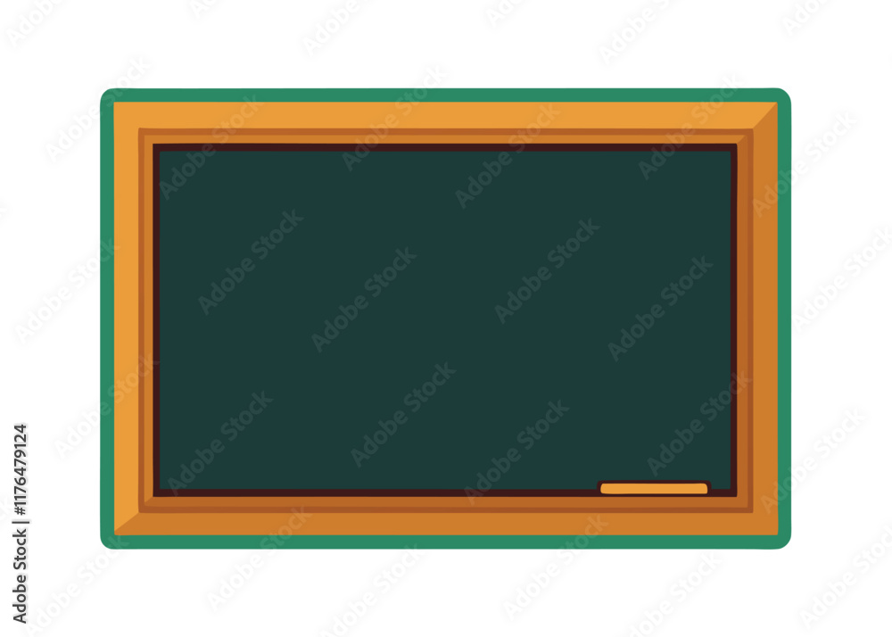 Chalkboard flat illustration on white background
Chalkboard flat illustration on white background
