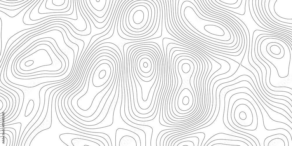 Obraz premium Topographic map background geographic line map with elevation assignments. Modern design with White background with topographic wavy pattern design.paper texture Imitation of a geographical map shades