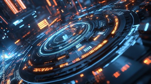 Wallpaper Mural Abstract Swirling Light with Blue and Orange Particles – A Mesmerizing Digital Composition of Motion and Energy

 Torontodigital.ca