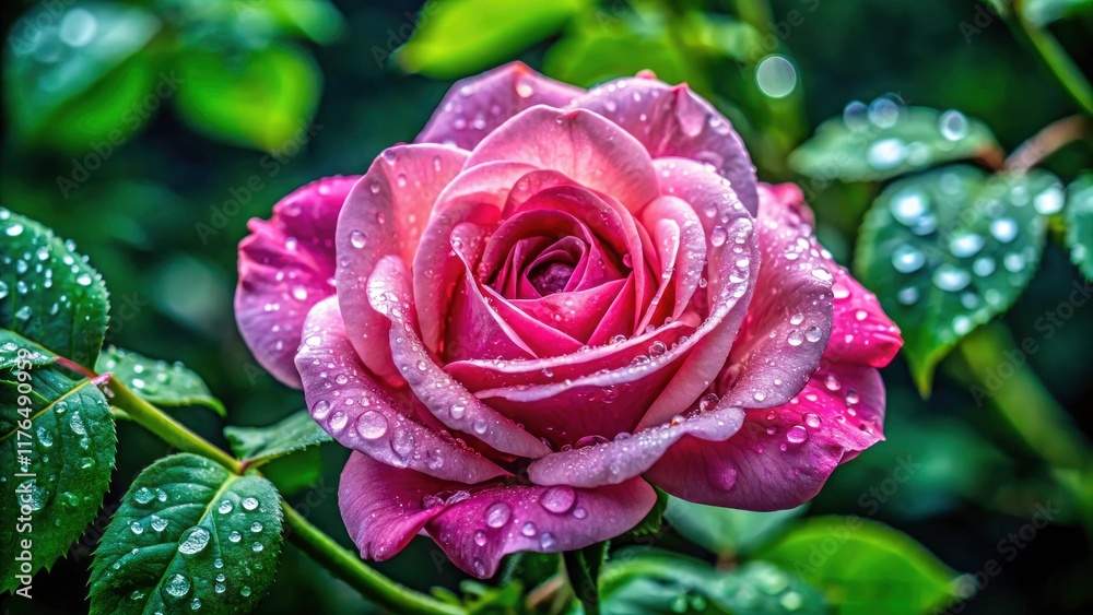 Pink Rose Rain Drone Photography - Aerial View, Romantic, Beautiful Flowers, Wet Petals, Garden, Nature, High Resolution Pink Rose Rain Drone Photography - Aerial View, Romantic, Beautiful Flowers, Wet Petals, Garden, Nature, High Resolution