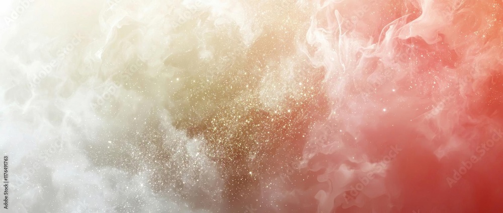 Obraz premium background of abstract gold and silver glitter lights. defocused , isolated on white background, , copy space for text,