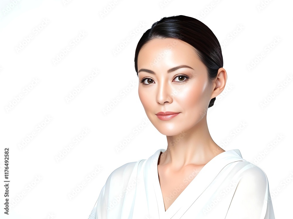 Natural beauty portrait of asian woman (skin care, body care, esthetic salon) Natural beauty portrait of asian woman (skin care, body care, esthetic salon)
