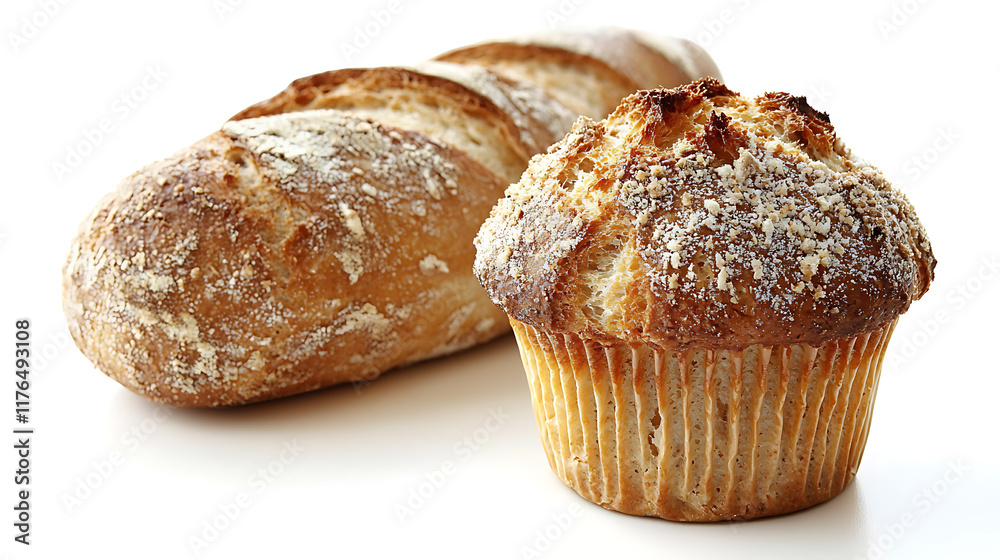Muffins and Bread Baking Event Kitchen Food Photography Warm Atmosphere Close-Up Culinary Delight Muffins and Bread Baking Event Kitchen Food Photography Warm Atmosphere Close-Up Culinary Delight