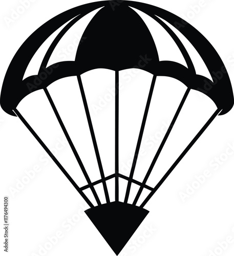 Parachute icon. Delivery service symbols. Vector illustration