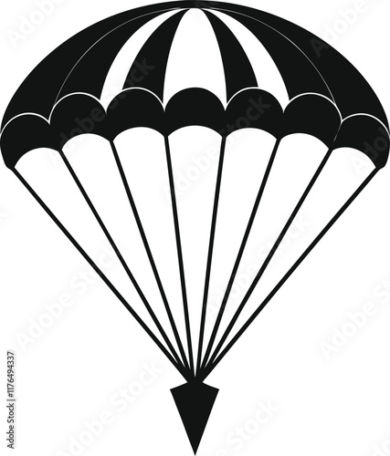 Parachute icon. Delivery service symbols. Vector illustration
