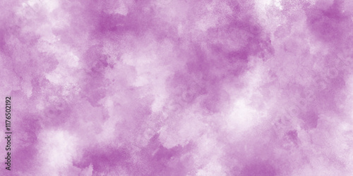Pastel purple watercolor texture pattern background with space, bright purple hand drawn illustration, Light watercolor background, Soft cloud in the purple background tone paper texture.