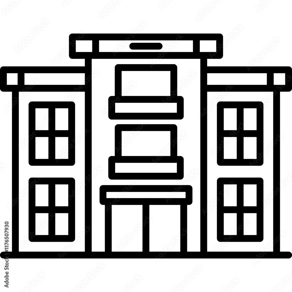 Fototapeta premium Apartment Icon