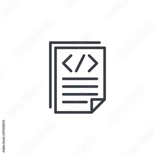 Write Code line icon