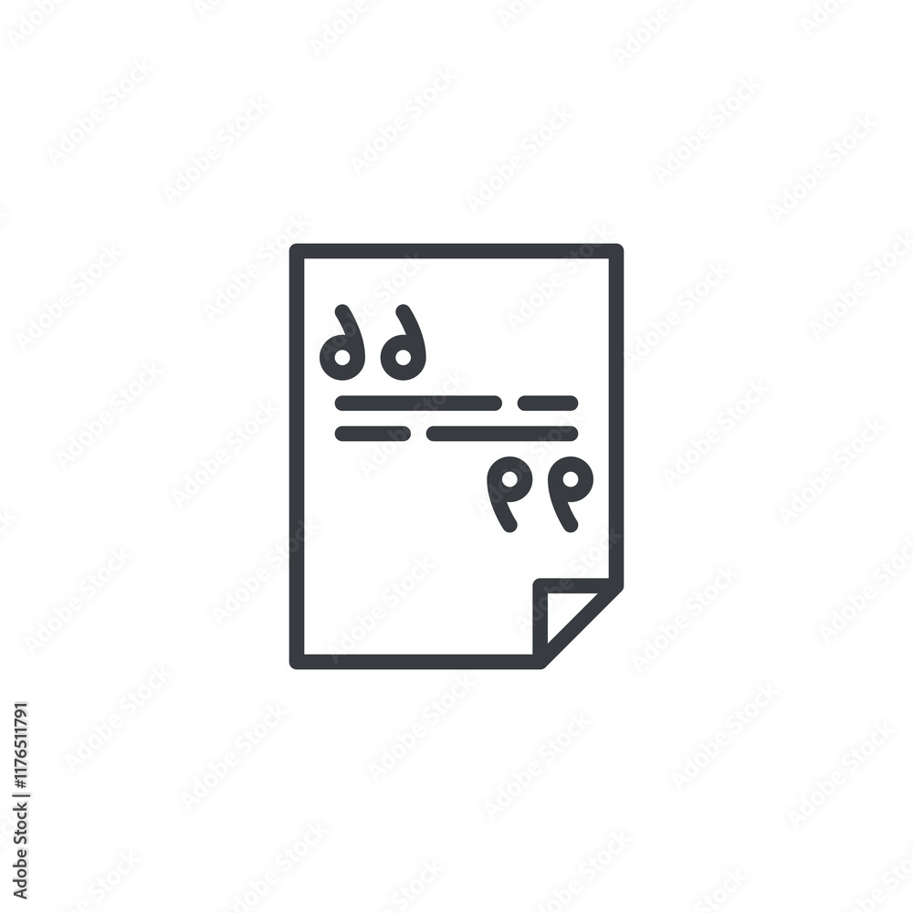 Write Quote line icon Write Quote line icon