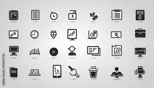 set of icons for web