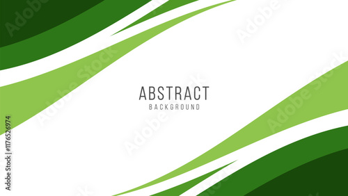 abstract green curve background design. modern green background template