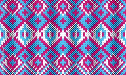 Seamless printable knitting patterns, wallpapers, ultra-high resolution raster illustrations, print-on-demand patterns.