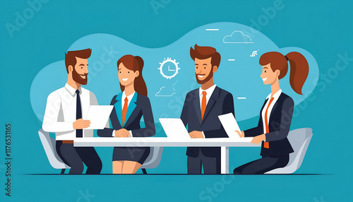 business people in office