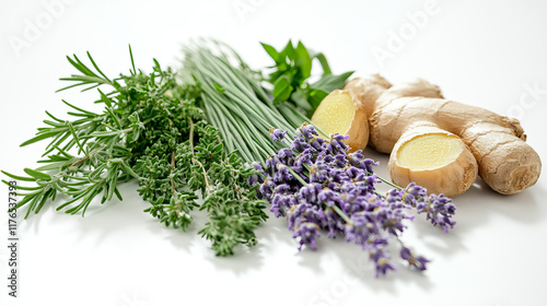 Herbs and spices. Vector banners of sketch oregano, dill and parsley, cinnamon, lavender and cilantro. Basil seasoning, ginger, rosemary or cloves or tarragon. Sage and bay leaf, thyme dill, cilantro photo