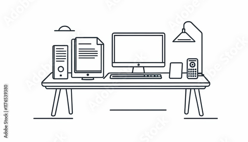 illustration of computer