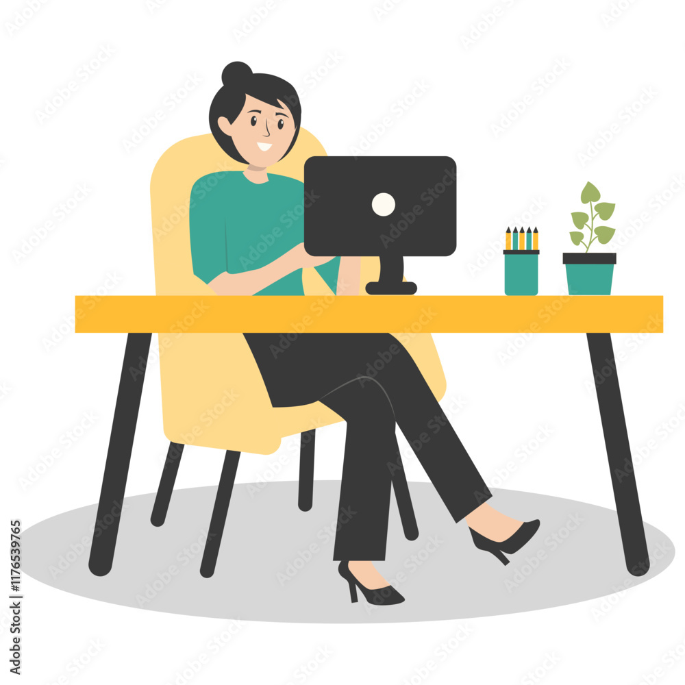 Programmer People Character. Creating Web and Application Development. Vector Illustration Programmer People Character. Creating Web and Application Development. Vector Illustration