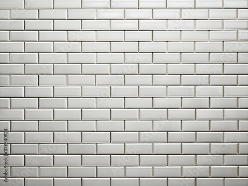 White Subway Tile Mosaic Background: Clean & Modern Texture for Fashion Photography