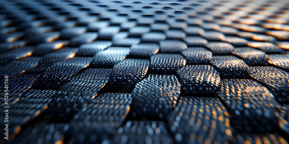 Fototapeta premium Monochrome carbon fiber composite raw material background