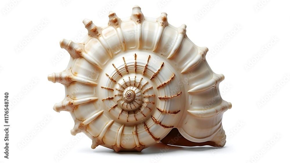 Obraz premium seashell isolated on white background