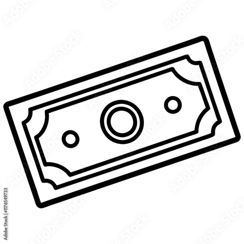 Detailed Currency Line Vectors