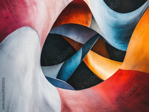 Colorful Sculpture Close Up