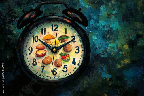 Wallpaper Mural The Clock of Cravings, Binge Eating Disorder Torontodigital.ca