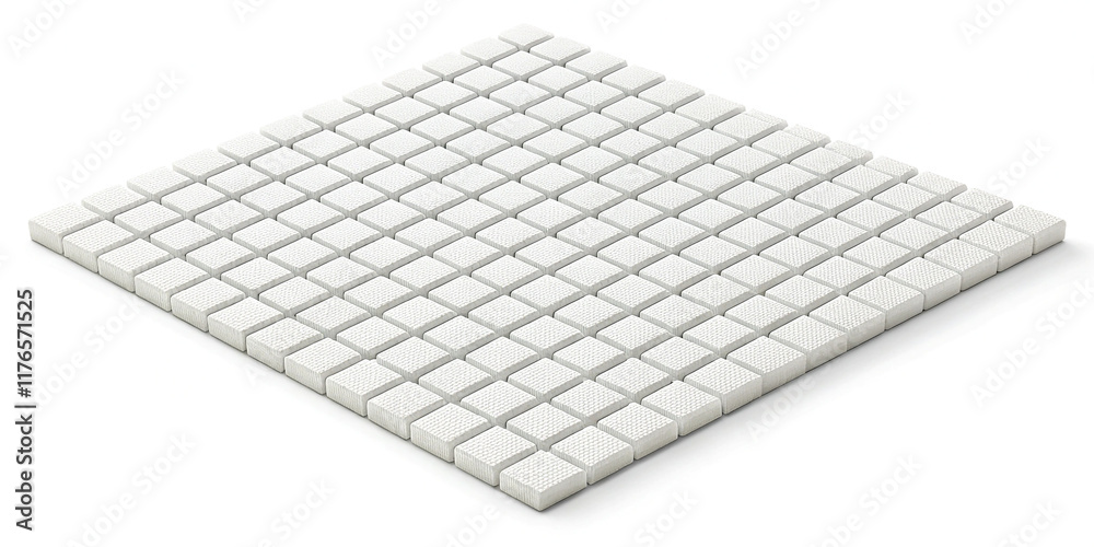 Square White Pixel Pattern Isolated on White Background for Design Use Square White Pixel Pattern Isolated on White Background for Design Use