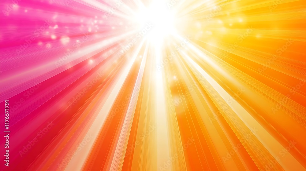 Obraz premium Bright Radiant Sunburst Abstract Background Design