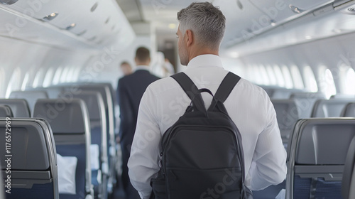 Business Traveler on Airpla...