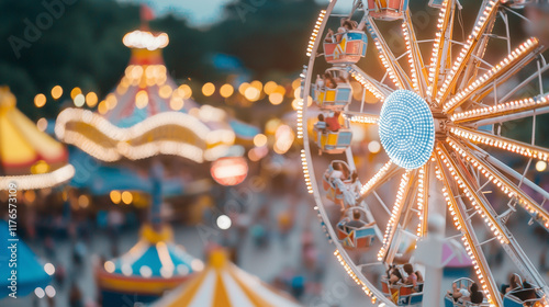 Carnival Ferris Wheel: A br...