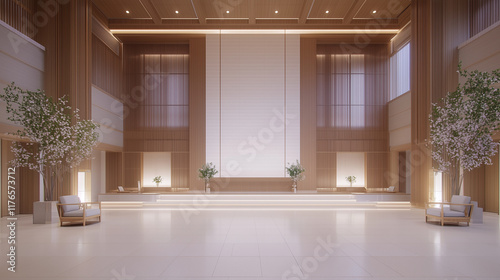 Serene Lobby: Modern Minima...