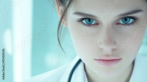 Attractive female doctor photo