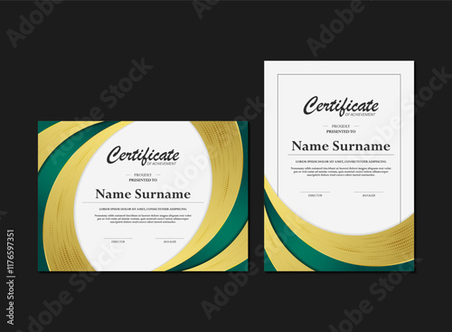 luxury gold appreciation certificate design