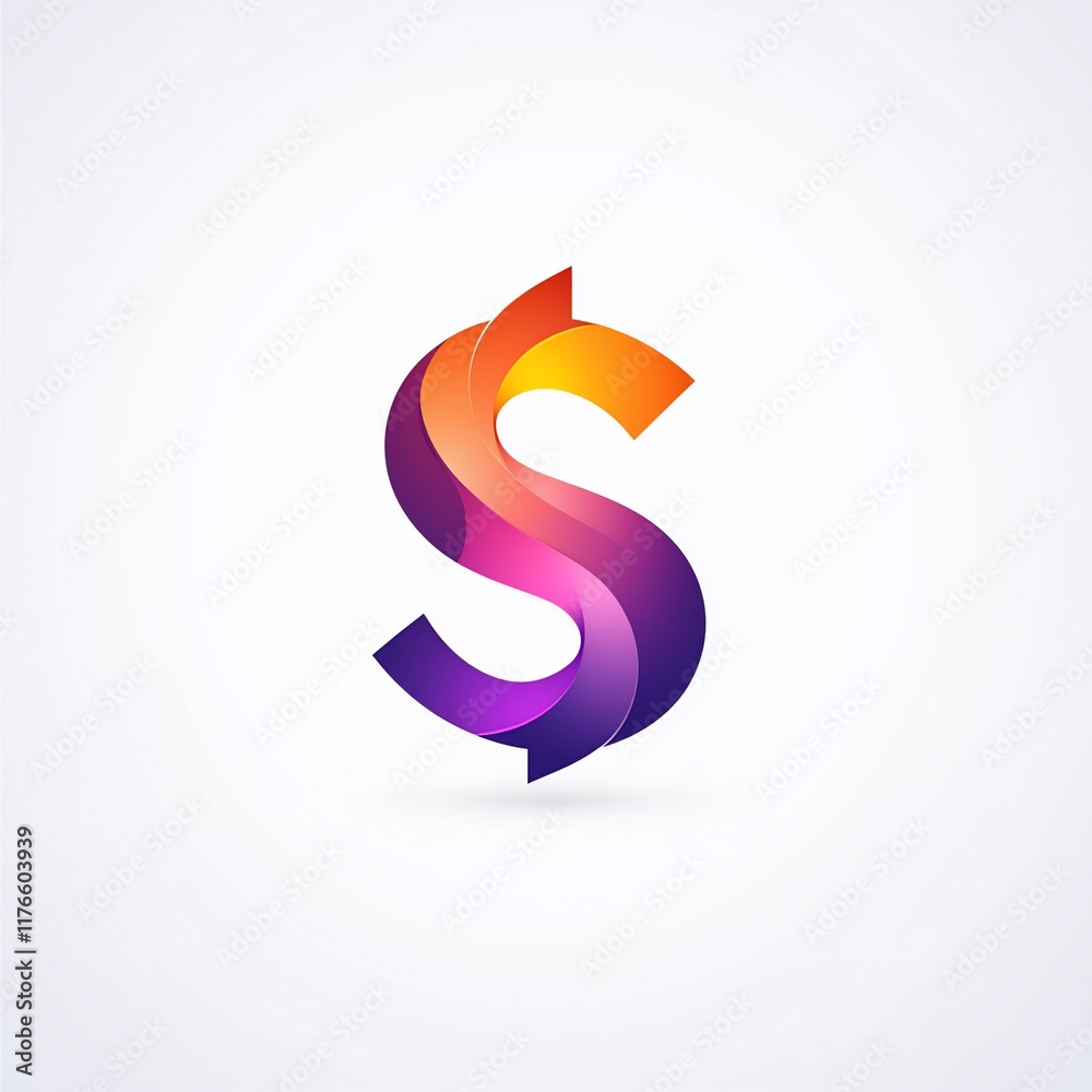 Abstract logo design of the letter S with vibrant gradient colors, creating a dynamic and modern visual identity. Abstract logo design of the letter S with vibrant gradient colors, creating a dynamic and modern visual identity.