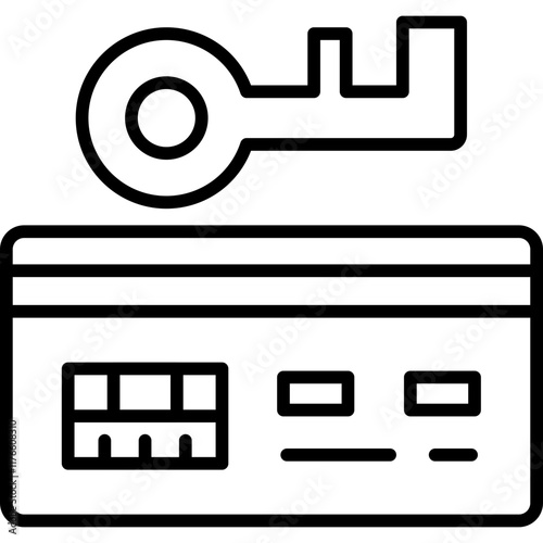 Credit Card Key Icon