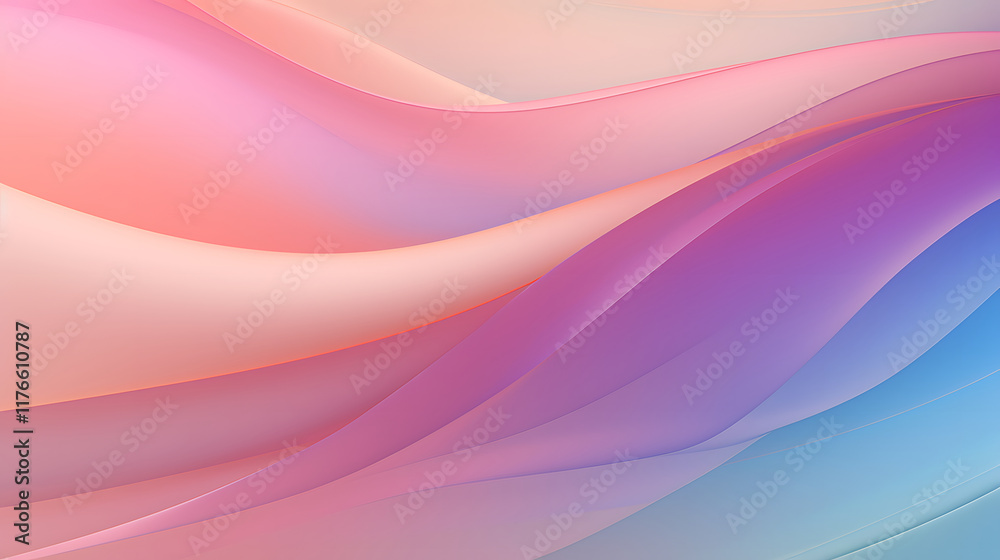 Digital colorful soft curves abstract poster web background Digital colorful soft curves abstract poster web background