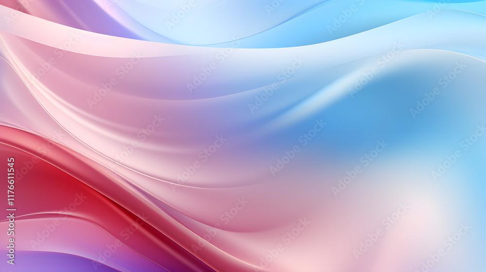 Fototapeta premium Digital colorful soft curves abstract poster web background