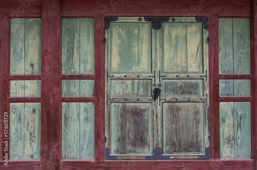 old wooden door
