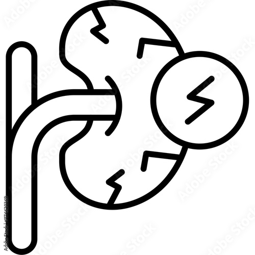 Kidney Stone Ache Icon