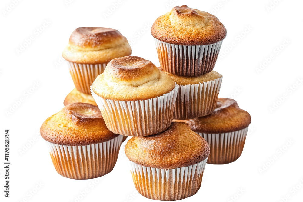 stack of muffins isolated on white or transparent background stack of muffins isolated on white or transparent background