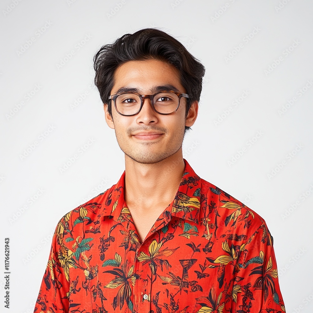 Vibrant portrait of a young artist Vibrant portrait of a young artist