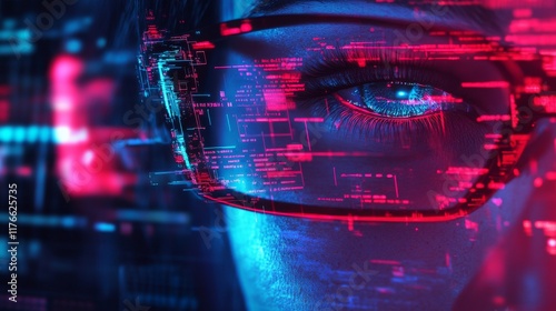 Cybersecurity Digital Technology Security 3D Illustration