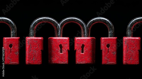 Cybersecurity Digital Technology Security 3D Illustration