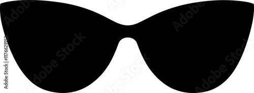 Sunglasses silhouette design illustration