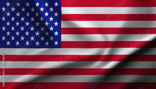 Waving USA Flag, American Flag Texture - Patriotic imagery