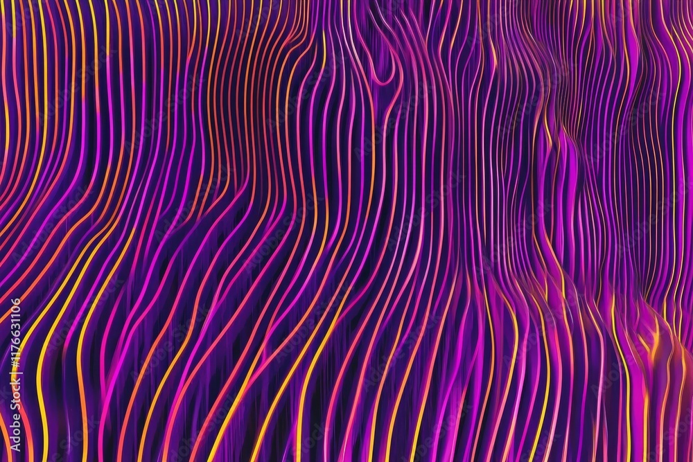 Neon Wave Pattern with Vibrant Light Trails on a Dark Background Neon Wave Pattern with Vibrant Light Trails on a Dark Background