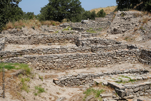 Troy ancient city in Canakkale, Turkiye